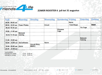 Zomer Rooster 2026